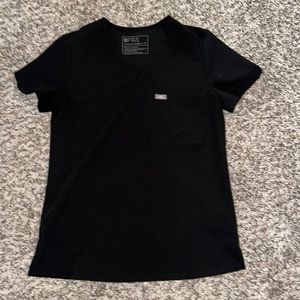Figs black scrub top